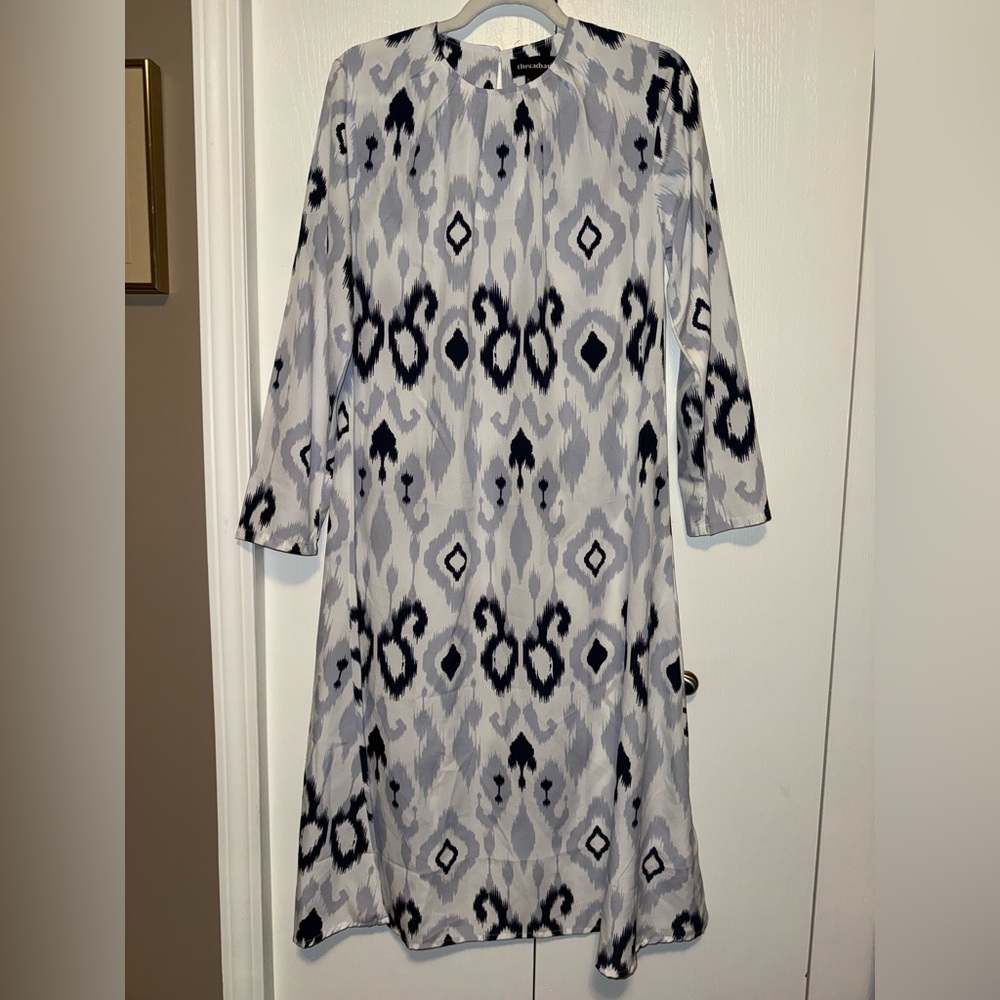Threadbare Long Sleeve Southwestern Print Dress